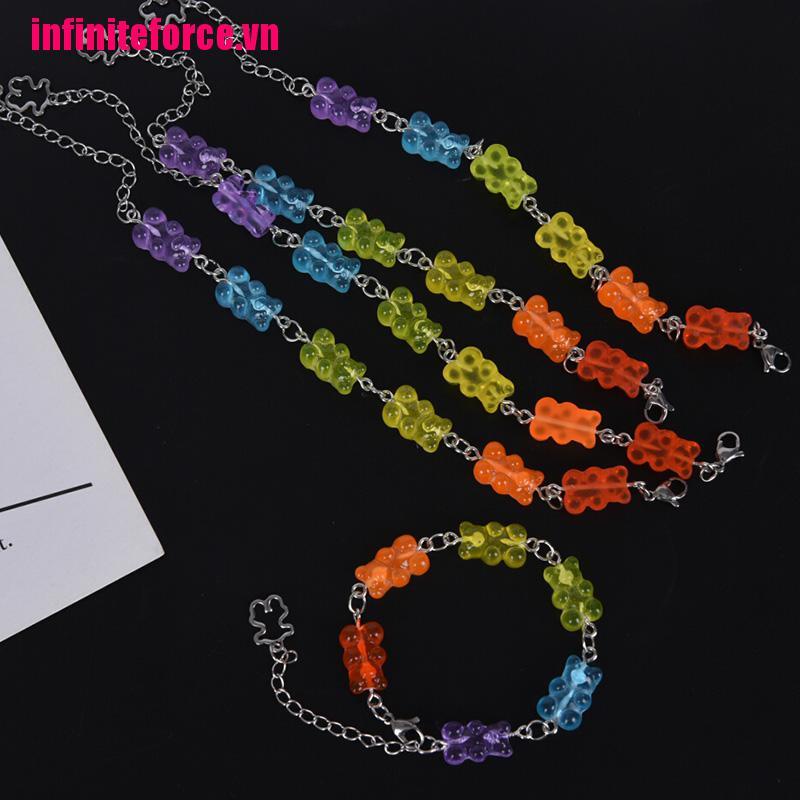 Vòng Tay Inox Hình Gấu Hoạt Hình Dễ Thương