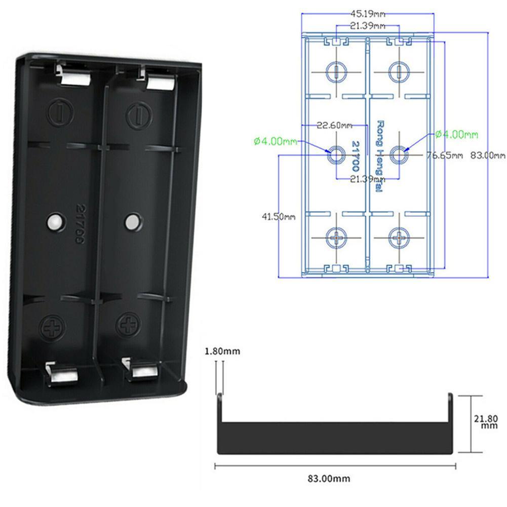 Hộp đựng pin 21700 T7Q2 B7E6 kèm phụ kiện chuyên dụng