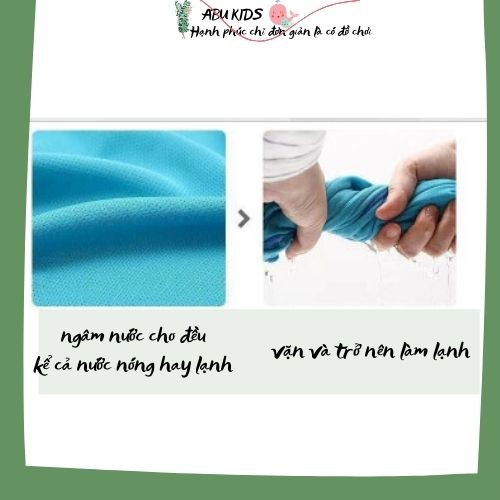 Khăn lạnh thể thao giải nhiệt - Khăn lau mát thể thao hạ nhiệt mùa hè chống tia uv A381