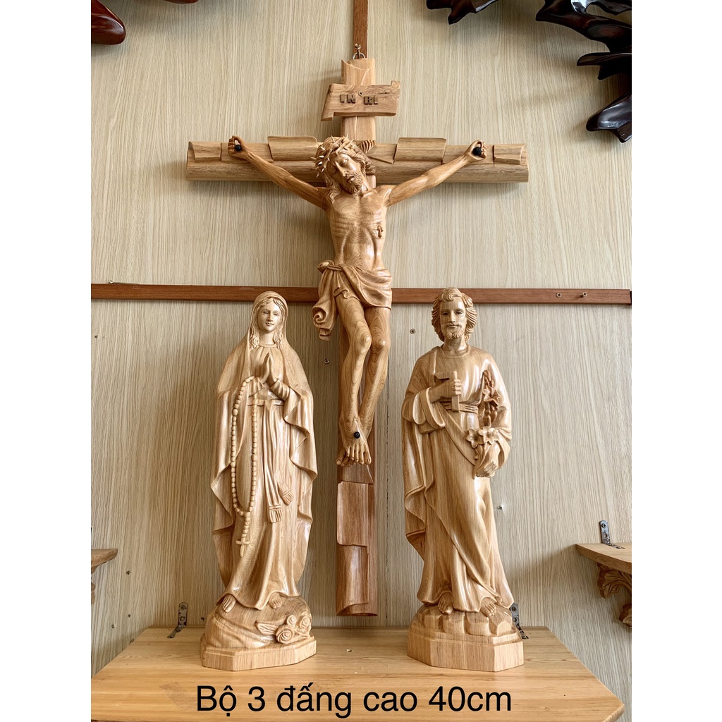 Bộ Tượng Công Giáo Bàn Thờ TP 01