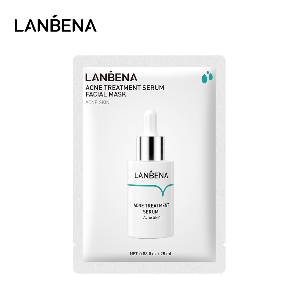 Mặt nạ serum Lanbena giảm mụn phục hồi làm dịu da thu nhỏ lỗ chân lông chăm sóc da 25ml