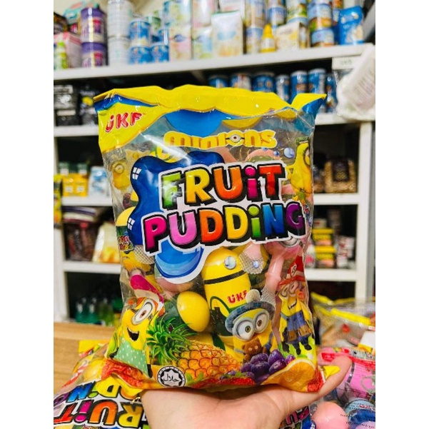 Thạch pudding Minions trái cây 800g