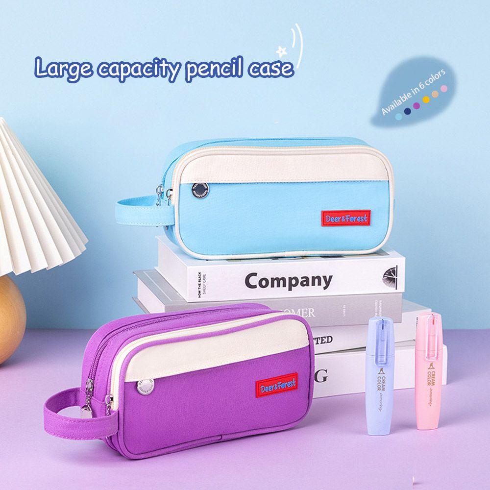 PISTA Hộp Bút Cỡ Lớn Họa Tiết Hoạt Hình Dễ Thương Cho Học Sinh