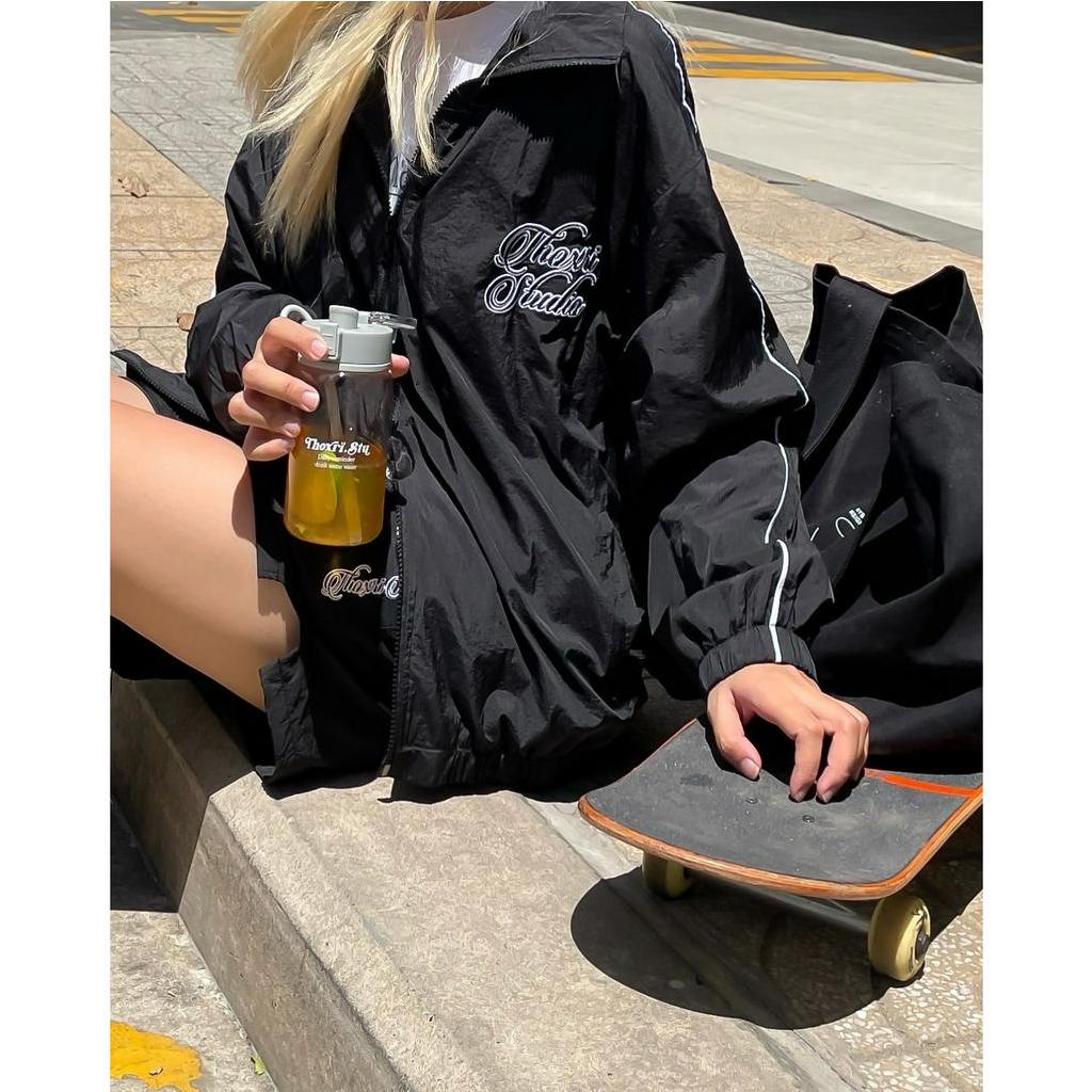Áo khoác gió 2 lớp-vải dù Sporty Line // THOXRI
