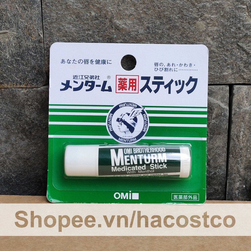 Son Dưỡng Omi Brotherhood Menturm Medicated Stick With Menthol 4g Nhật Bản - Dành Cho Môi Khô Và N thumbnail