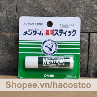 Son Dưỡng Omi Brotherhood Menturm Medicated Stick With Menthol 4g Nhật Bản