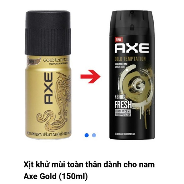 Xịt Khử Mùi Axe Gold