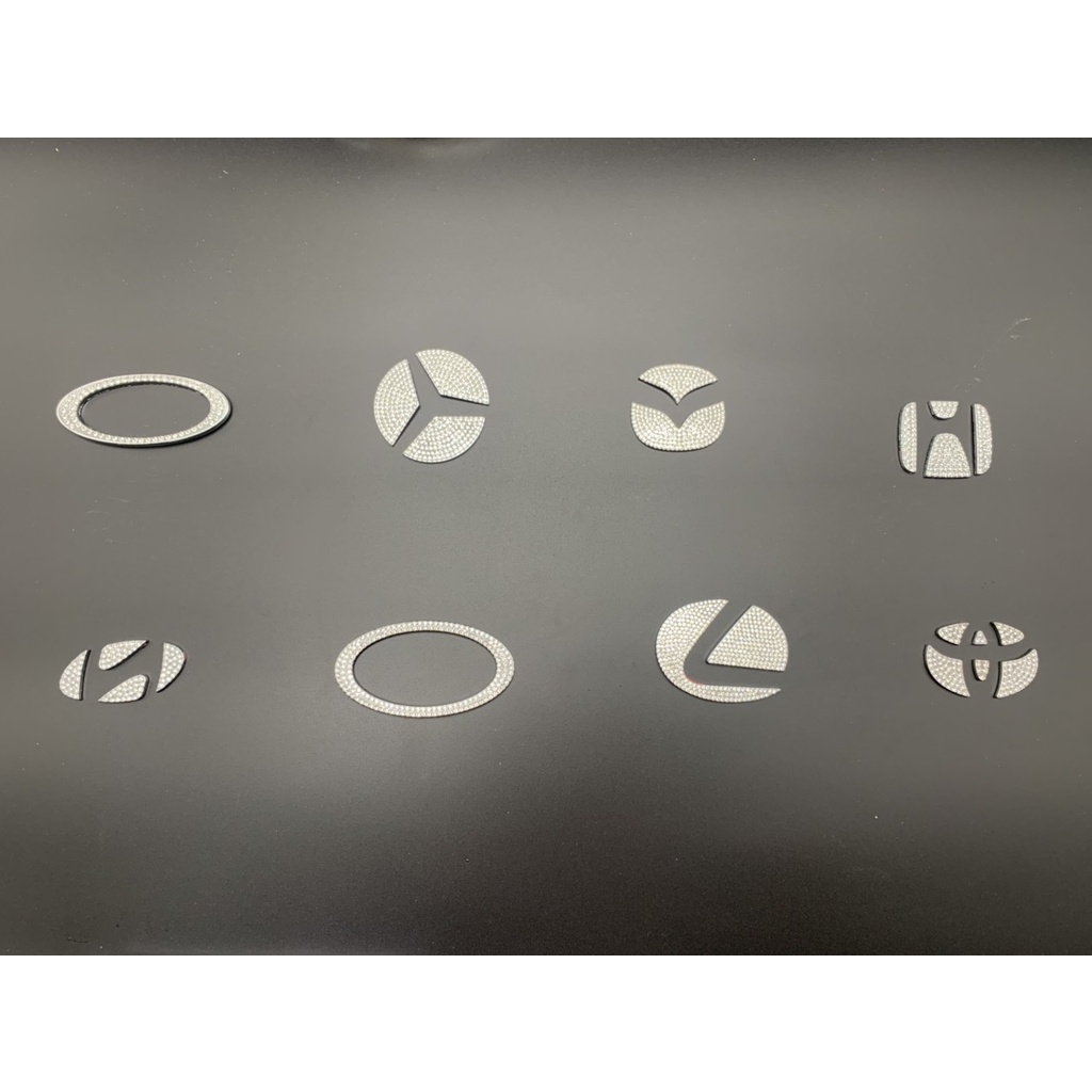 Logo vô lăng hãng xe gắn đá Toyota Kia Mazda Mercedes Ford Huyndai Lexus Honda trang trí ô tô sang trọng
