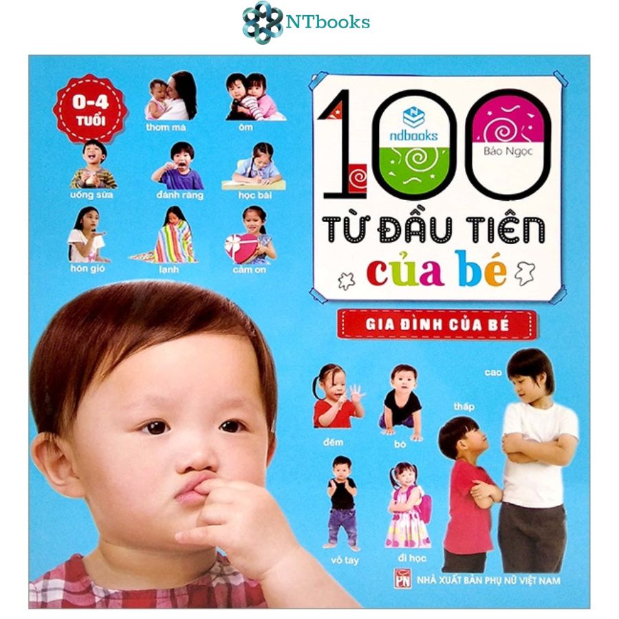 Sách 100 Từ Đầu Tiên Của Bé  - Bìa Mềm