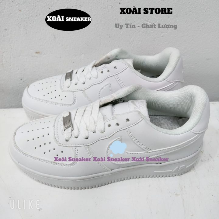 Giày AF1 full trắng, giày air force 1 trắng, full phụ kiện hàng cao cấp, size 36-43/ XOÀI SNEAKER86 | BigBuy360 - bigbuy360.vn