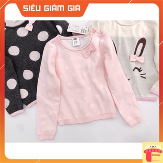 Áo len 2 lớp HM cho bé gái 6 tháng đến 3 tuổi