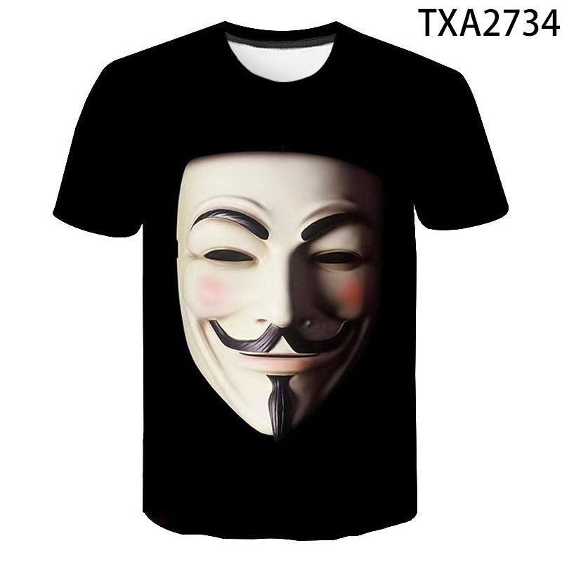 Áo Thun Tay Ngắn In Hình Hacker Streetwear 3D Thời Trang Mùa Hè Dành Cho Nam Và Nữ 2022