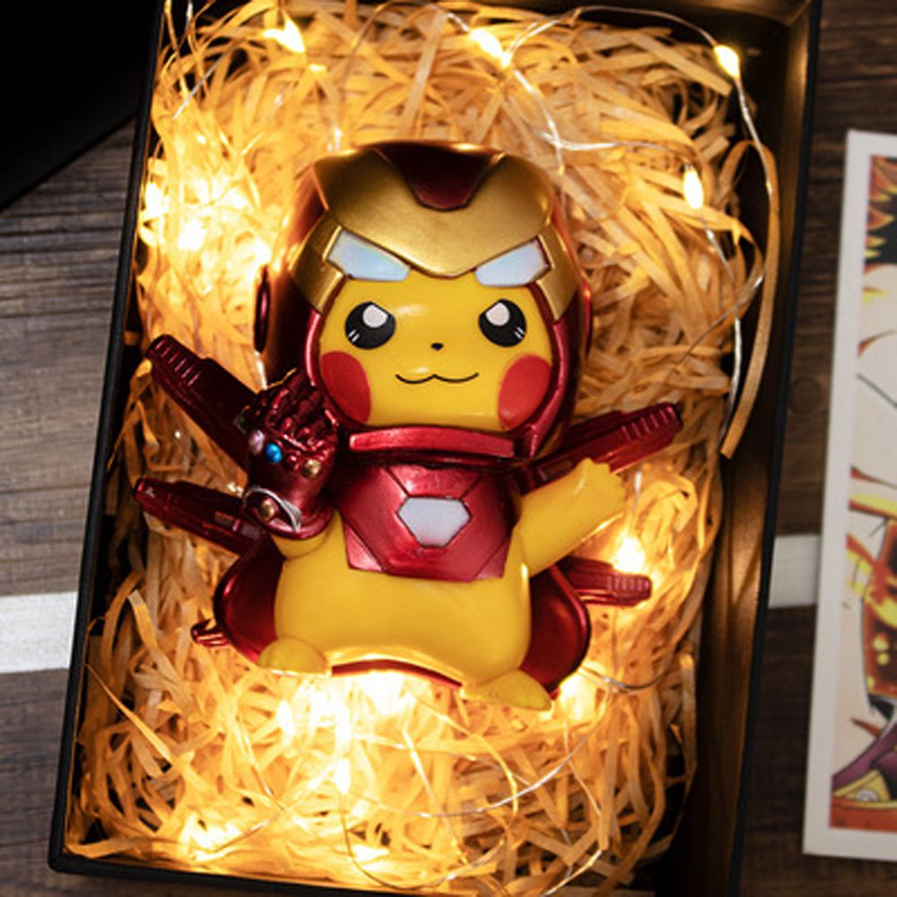 Mô hình Pikachu hóa trang Iron Man phim Avengers làm quà tặng cho bé