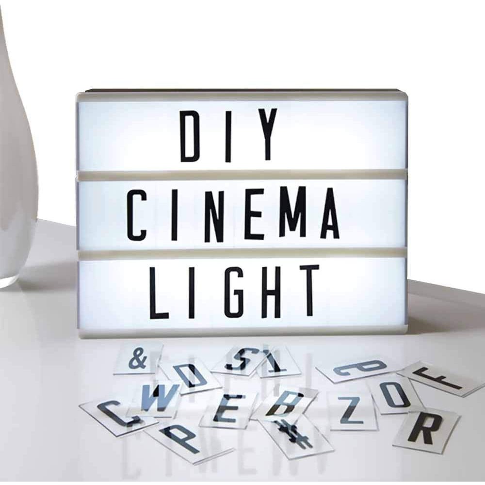 HỘP ĐÈN GẮN CHỮ CÁI (ALPHABET CINEMA LIGHTBOX) QUÀ TẶNG TRANG TRÍ NHÀ QUÀ TẶNG TÂN GIA ĐỒNG NGHIỆP ĐÈN LED TRANG TRÍ