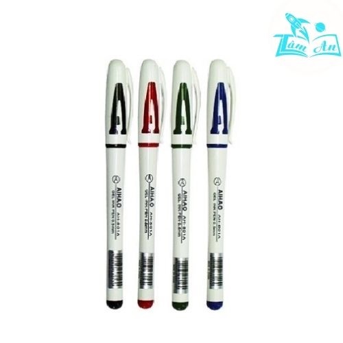 Bút gel/nước chữ A - mực Đen/Đỏ/Tím/Xanh