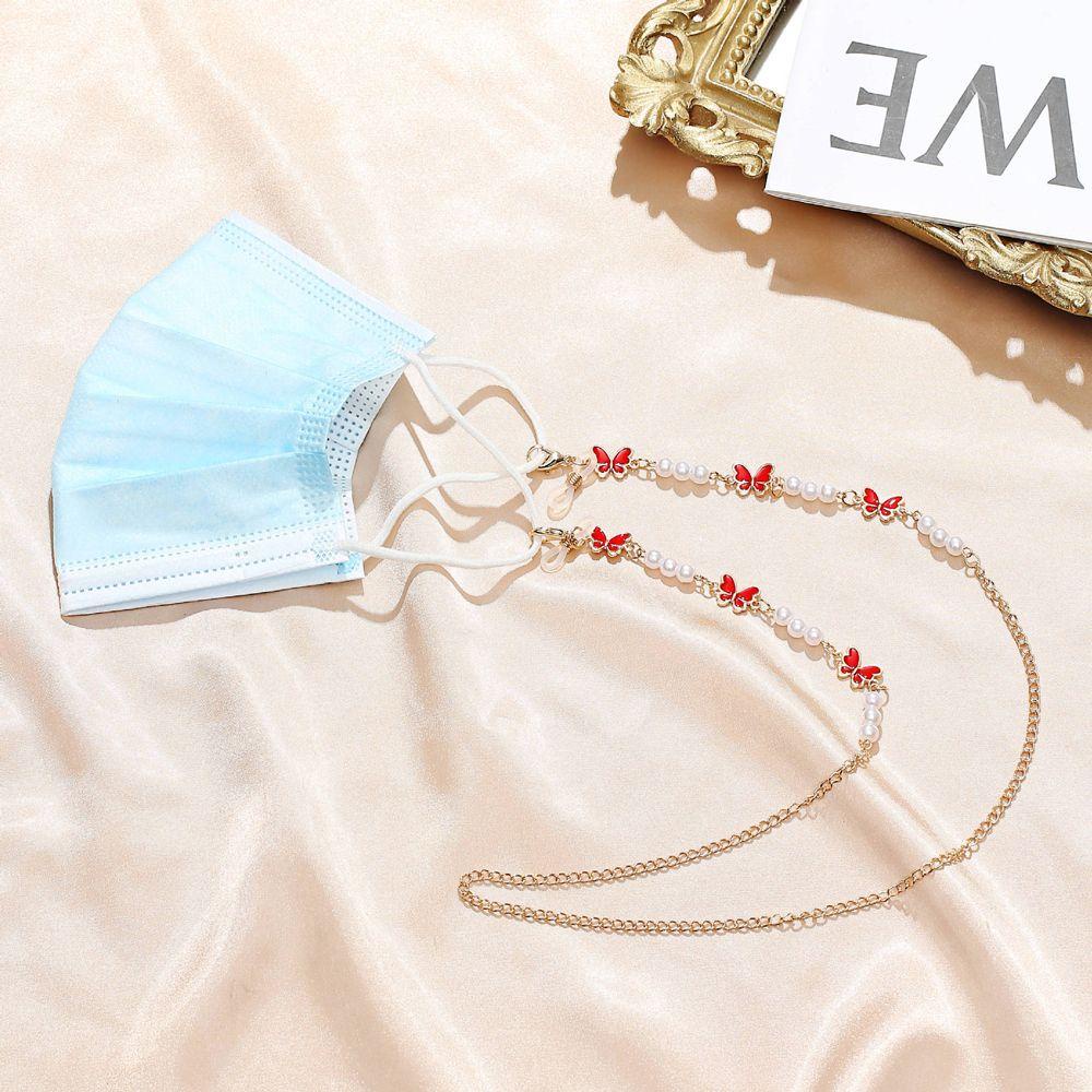 Dây Xích Gắn Kính Mát Hình Bướm Nhiều Màu Dễ Thương