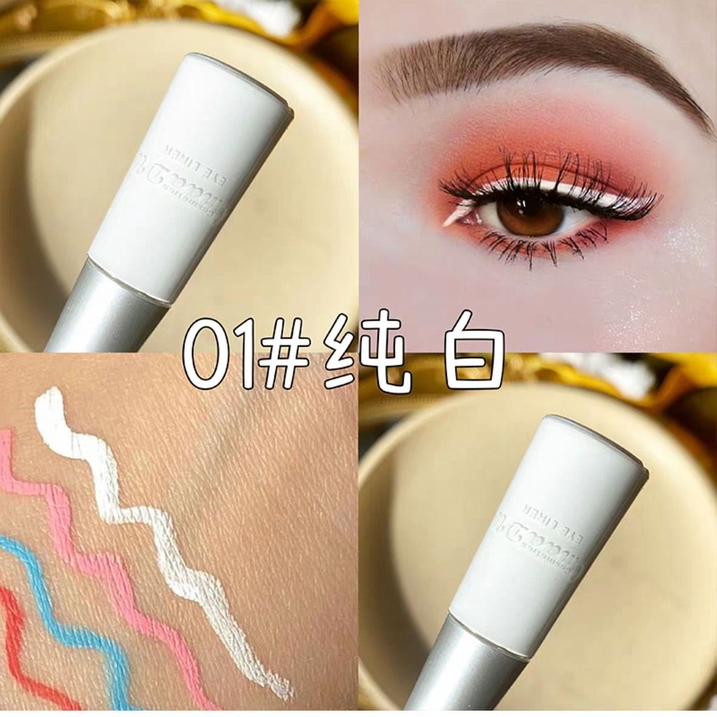 Bút Kẻ Mắt Dạng Lỏng Nhiều Màu Sắc Tông Lì/Trắng/Tím/Xanh Lá/Hồng/Xanh Lá Hóa Trang Sân Khấu