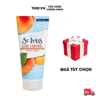 Sữa rửa mặt tẩy da chết dịu nhẹ hương mơ Acne Control ST.IVES 170G Newlook