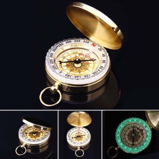 La Bàn Dã Ngoại Bỏ Túi Kim Loại Compass , La Bàn Phong Thủy Định Hướng  vỏ đồng thau | BigBuy360 - bigbuy360.vn