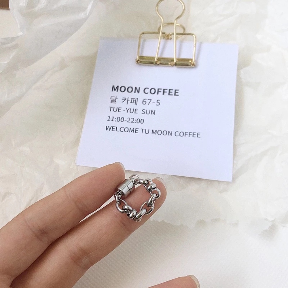 Khuyên kẹp vành tai nam châm nhiều màu phong cách punk cá tính cho nữ