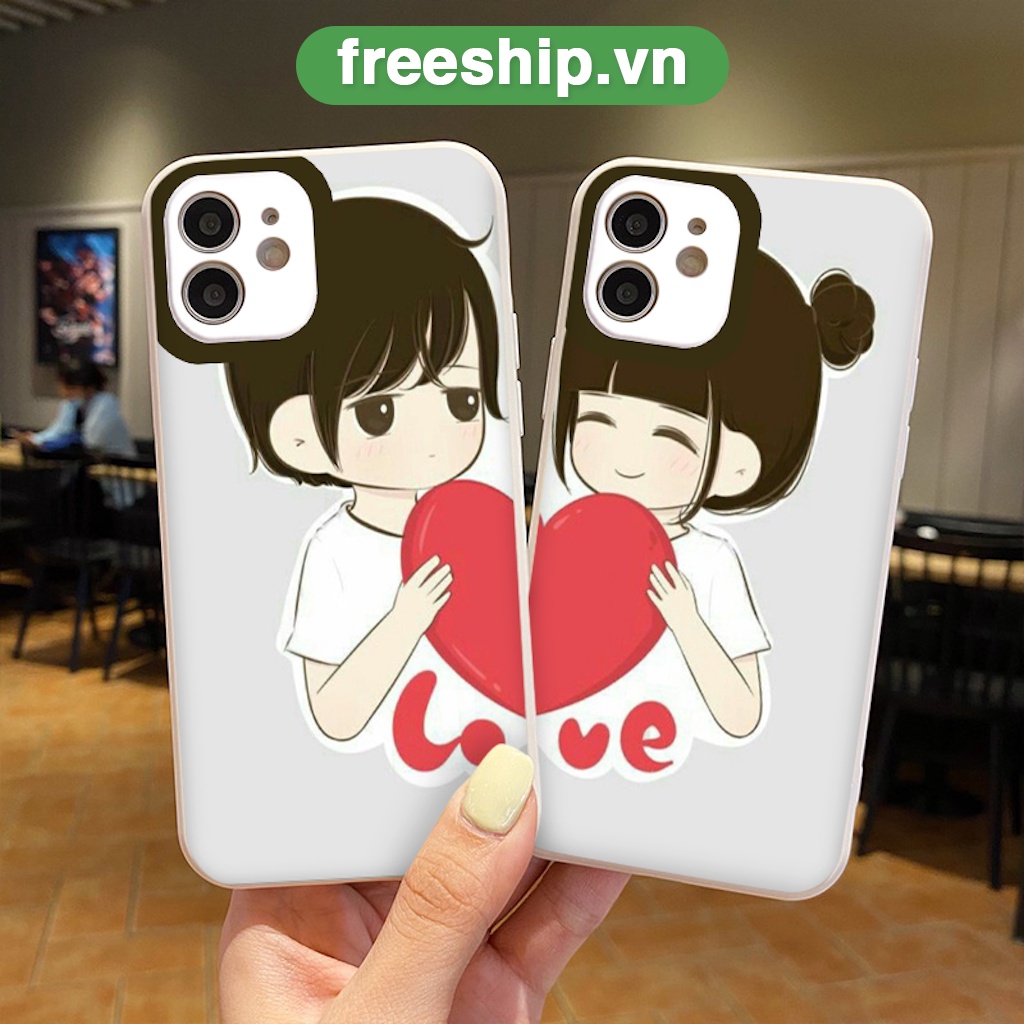 Ốp lưng iphone 13/12/11/Pro/Promax couple đôi love heart đáng yêu ốp iphone chống sốc 6/6s/7/8/plus/x/xr/xs/xsmax