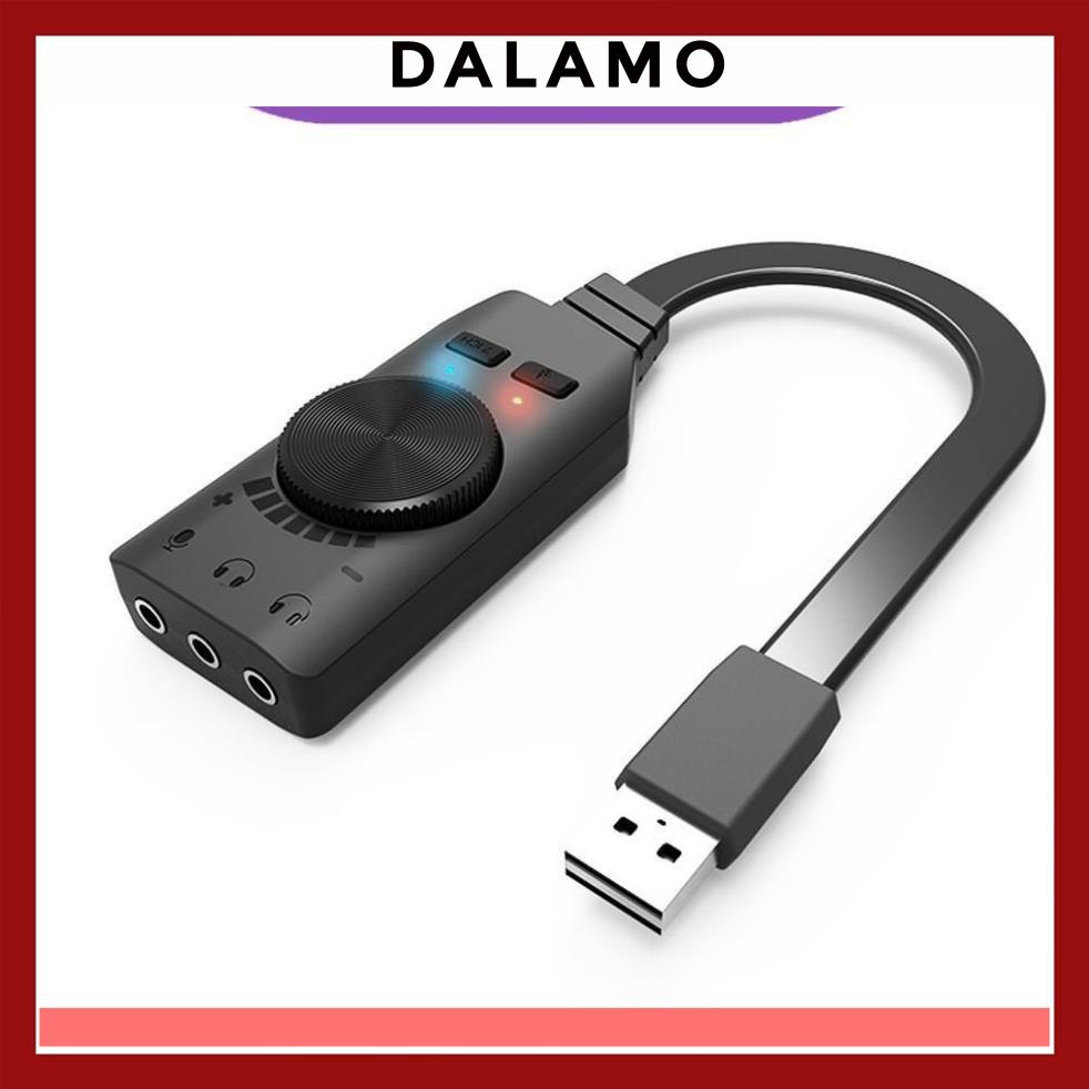 Sound card âm thanh 7.1 cho máy tính PC chuyên game Plextone GS3 DALAMO