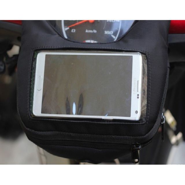 Túi Treo Đầu Ghi Đông Xe Máy Xem Google Map, Chứa Đồ, Chạy Grab, Shiper