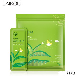 Túi 15 gói Mặt nạ ngủ bùn trà xanh Matcha LaiKou
