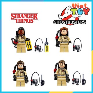 Combo lắp ráp 4 nhân vật phim Ghostbuster Stranger Things - 7014
