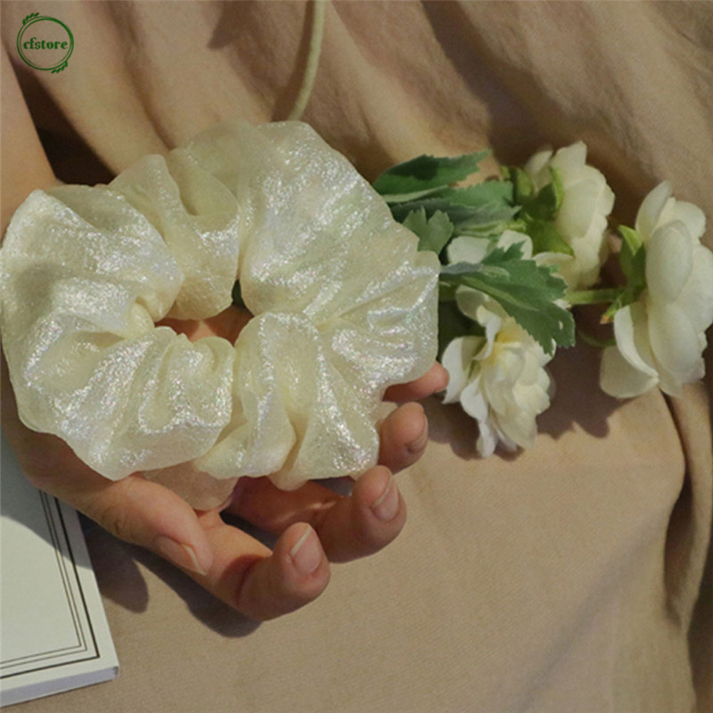 Dây Cột Tóc Màu Trơn Đơn Giản Cho Nữ