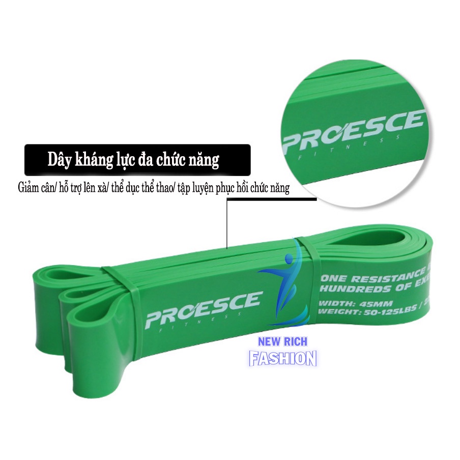 Dây đa năng hỗ trợ tập luyện Powerband Proesce  Dây kháng lực tập toàn thân