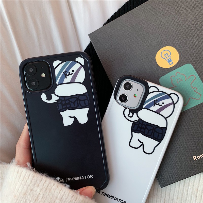 IPhone case iPhone 11 Pro Max / iPhone12 / iPhone X / iPhone 7 Plus / iPhone 8 / iPhone 6 Lens Bear Bear anti-drop Phone case