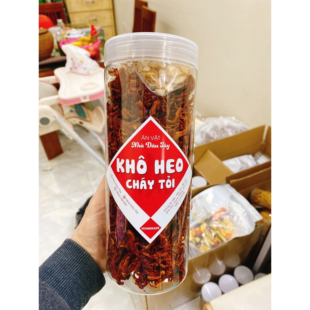 250G Khô Heo Cháy Tỏi Siêu Ngon Ăn Vặt Nhà Dâu Tây | BigBuy360 - bigbuy360.vn