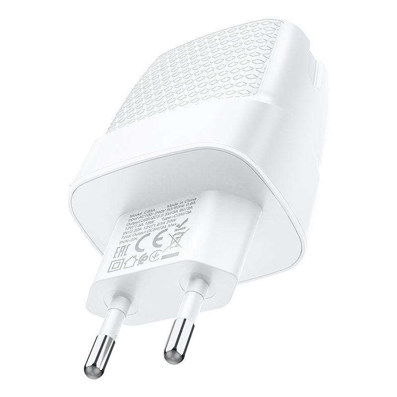 ✅CHÍNH HÃNG✅ Củ sạc nhanh Hoco C85A 20W 2 cổng USB và cổng sạc Type C, Cốc Sạc cho iphone, androi, oppo, vivo, samsung