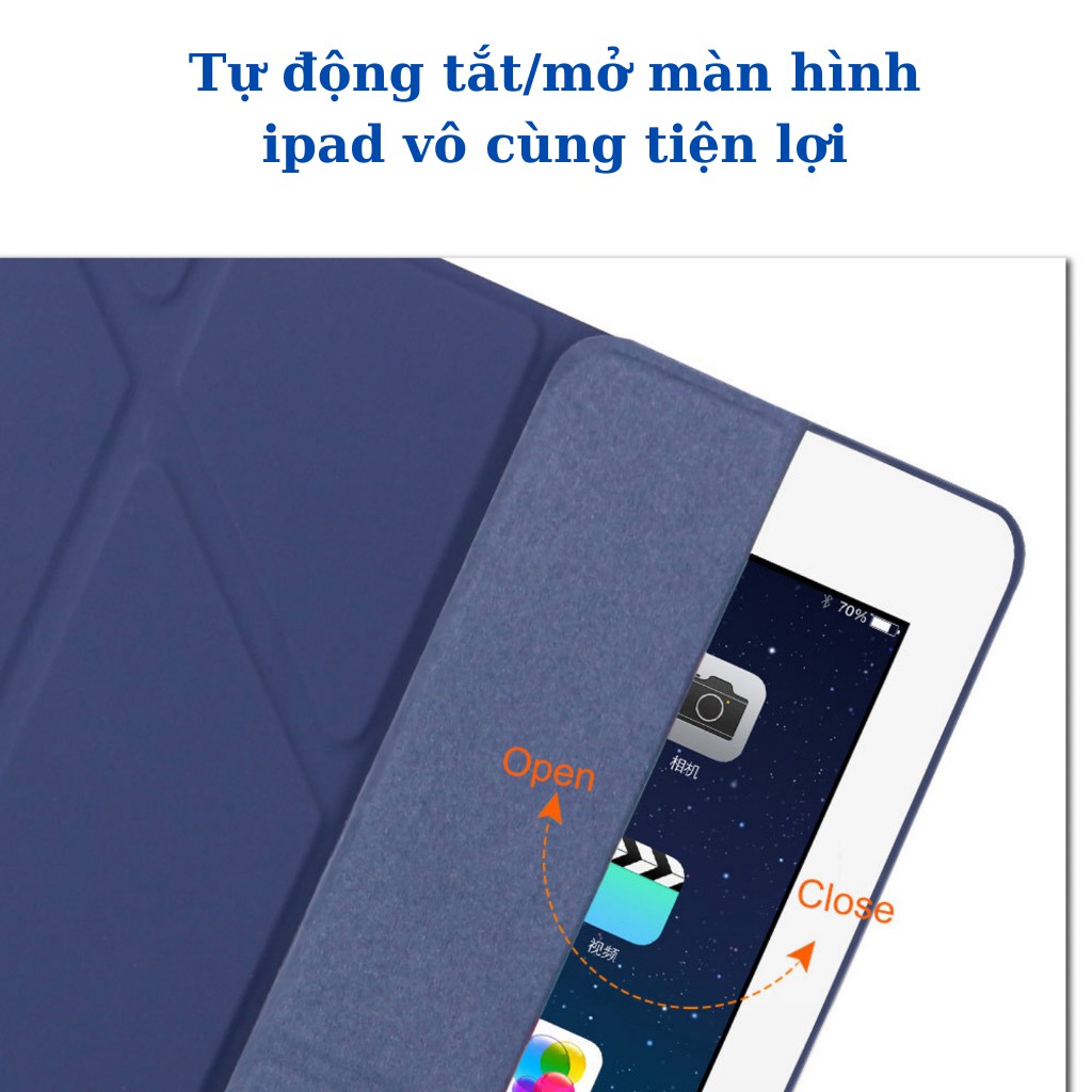 Ốp ipad Gập tam giác cực chất ốp ipad gen 8/7/pro 9.7/10.5/Air 3/10.2 gen7/8...MART CASE