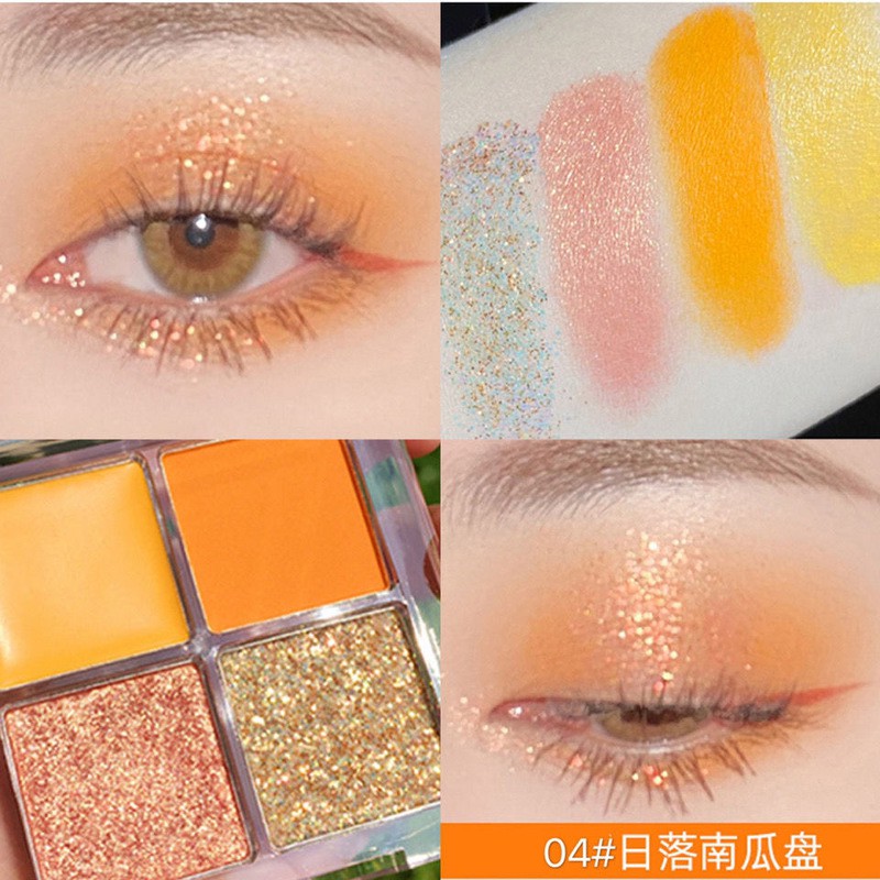 [Hàng mới về] Bảng phấn mắt 4 màu ánh kim long lanh | BigBuy360 - bigbuy360.vn