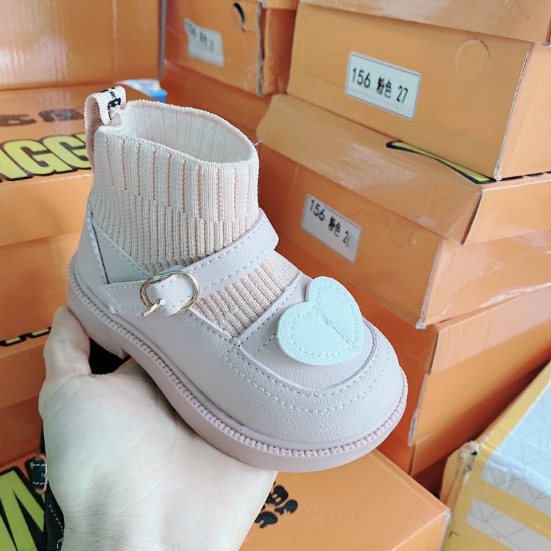 Giày búp bê bé gái-giày boot cao cổ cho bé gái-Hàng Quảng Châu full hộp