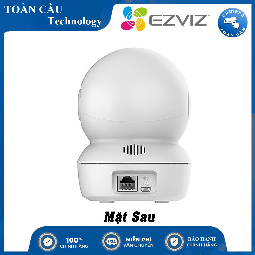 Camera Wifi Ezviz C6N 1080P 2.0MP - Camera Không Dây, 360 độ, Đàm Thoại 2 Chiều, thẻ 32GB/64GB/128GB