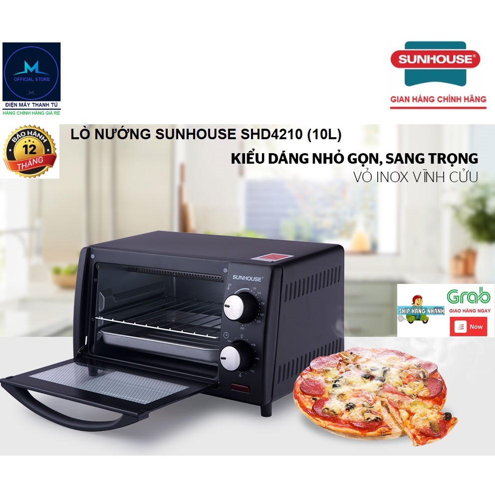 SHD4210 - LÒ NƯỚNG SUNHOUSE (10L) - BẢO HÀNH CHÍNH HÃNG 12 THÁNG