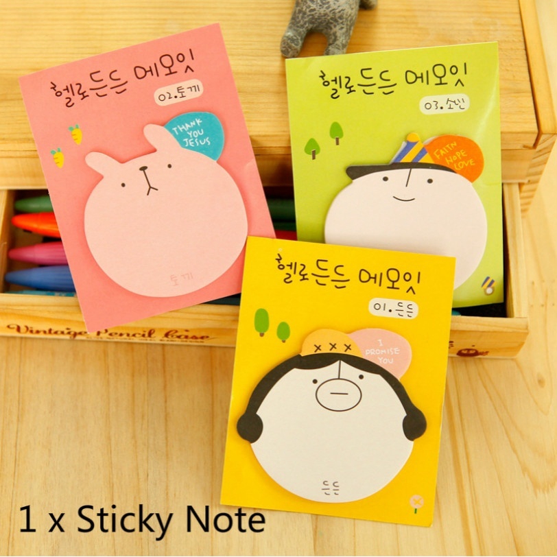 Giấy Ghi Chú Hình Hoạt Hình Xinh Xắn