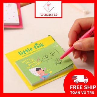 Giấy note giấy nhớ ghi chú nhanh 5 màu cho bạn gái cute, viết thư dễ thương hình Hàn Quốc