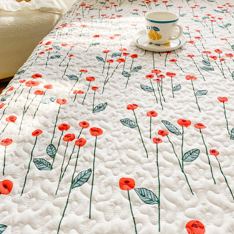 Bộ Chăn Ga Và Vỏ Gối Phối Ren Phong Cách Công Chúa Cho Giường Queen / king size