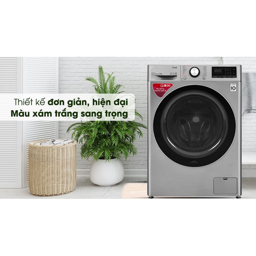 [Mã ELHAMS5 giảm 6% đơn 300K] Máy giặt LG FV1409S2V 9kg INVERTER |LG FV1409S2V