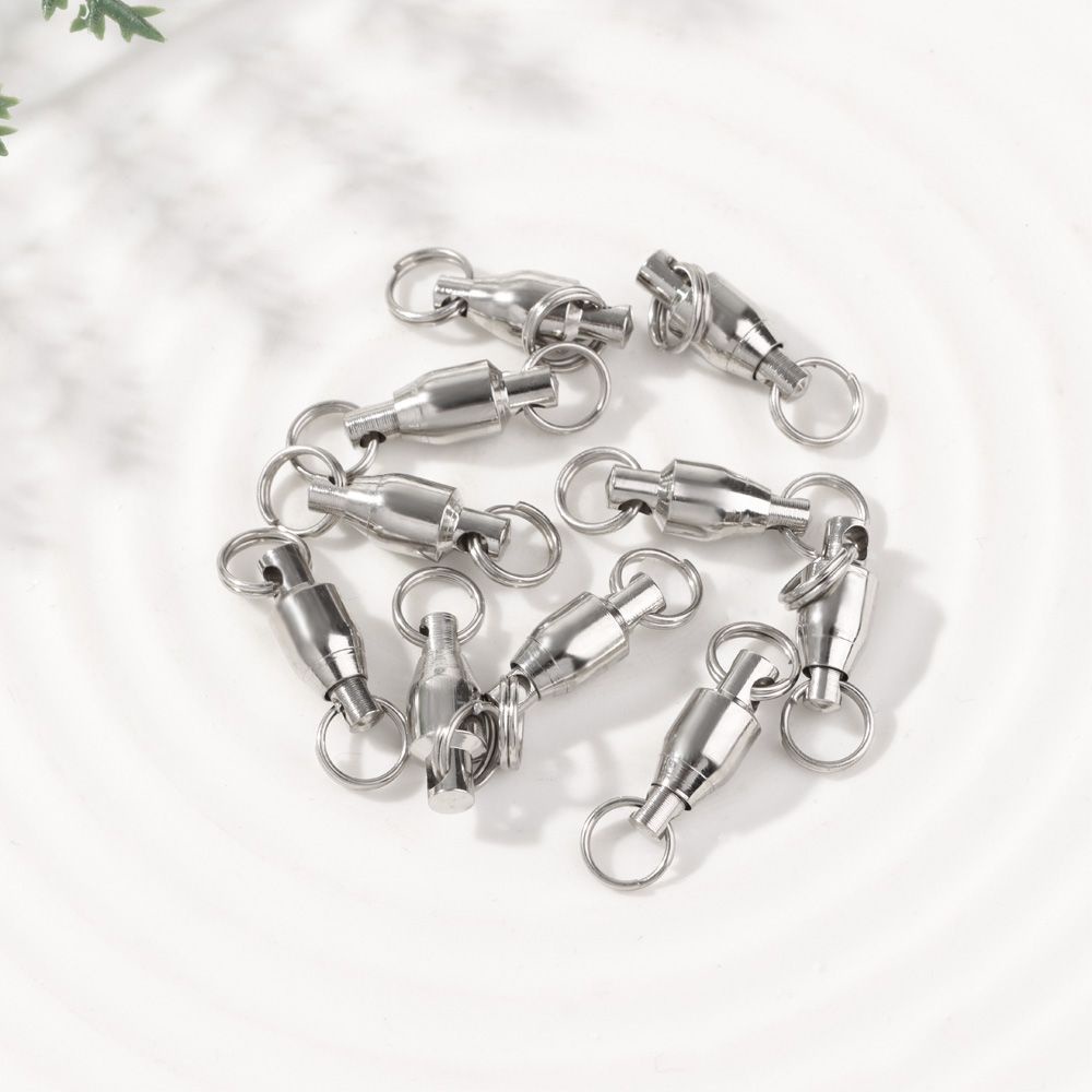 Set 10 Khuyên Nối Câu Cá Size 0 Bằng Thép Không Gỉ Chắc Chắn Chất Lượng Cao# Đến 4# Vòng Bi Bền Bỉ Chất Lượng Cao