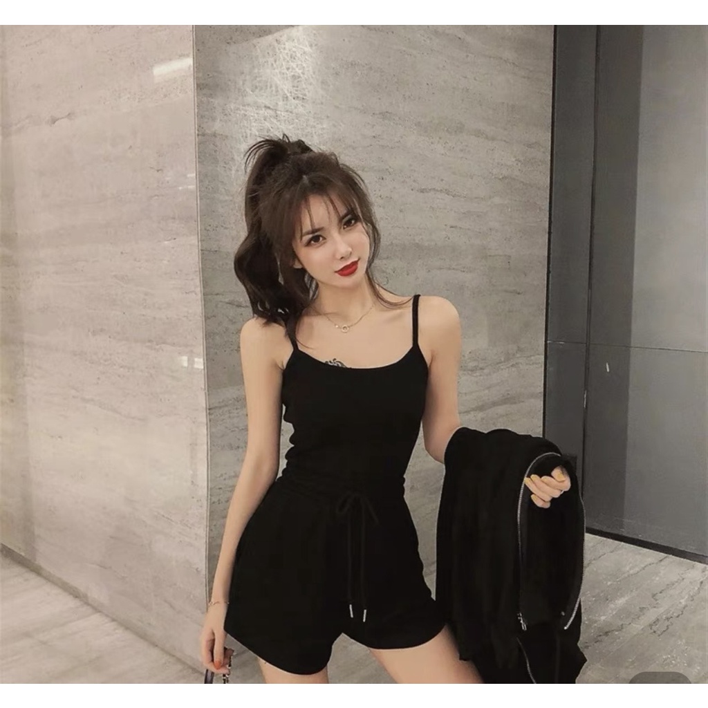 Sét 3 món đi biển xinh xắn, áo sơ mi phối quần đùi phong cách hiện đại thời trang nữ
