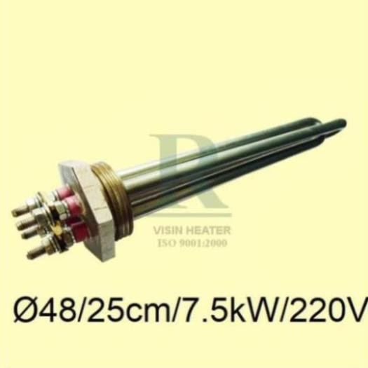 Điện trở đốt nóng thanh nhiệt dây mai so may so Inox 304 Điện trở đun nước điện trở cục ren Inox 304 Ø48