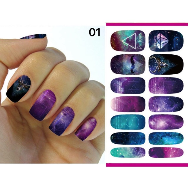 Nail xăm nước 3D full móng