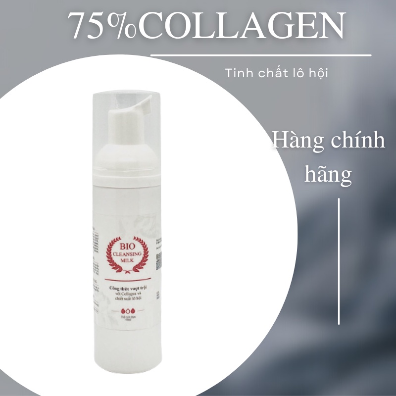 Sửa Rửa Collagen Tạo Bọt Giúp Mặt Sáng Da (Cho Da Nhiều Dầu Nhờn) Và Ngừa Mụn - Bio Cleansing Milk Fcare