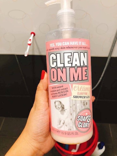 [Có Bill] [500ml] Sữa Tắm Soap & Glory Clean On Me Creamy Shower Gel - Uk | BigBuy360 - bigbuy360.vn