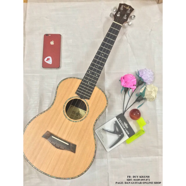 ĐÀN UKULELE TENOR MẶT THÔNG